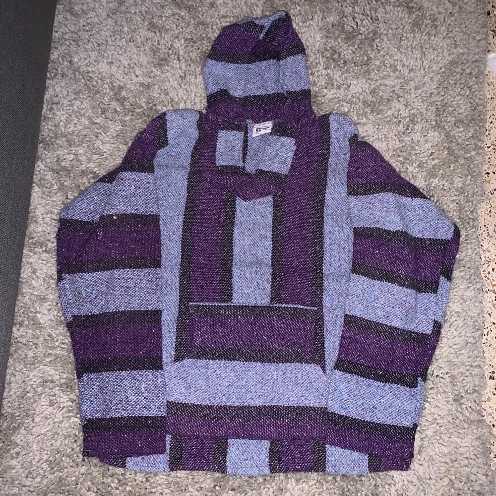 Hooded Mexican Poncho